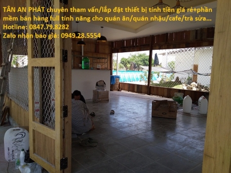 Lắp đặt  trọn bộ máy tính tiền giá rẻ tại CAM RANH cho quán ăn /quán nhậu /nhà hàng