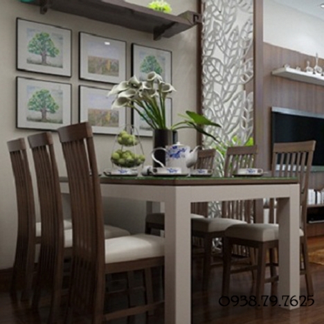 Chiêm ngưỡng vẻ đẹp vách ngăn giữa phòng khách và bếp từ gỗ