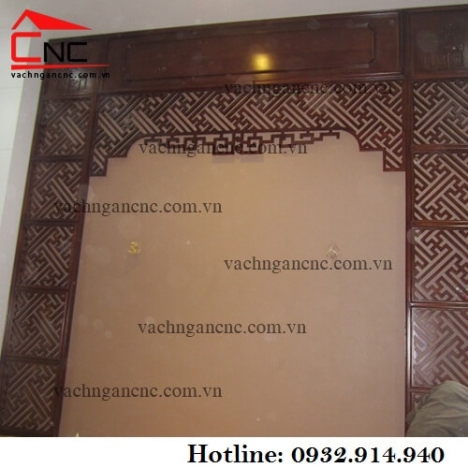 Quận Tân Phú làm mẫu vách ngăn phòng thờ cnc hoa văn