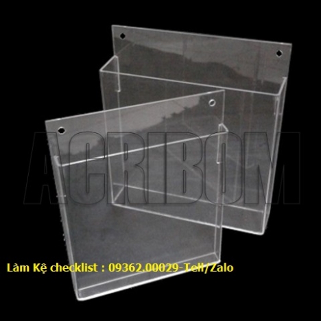 Tổng hợp các mẫu kệ checklist, bảng mica treo tường