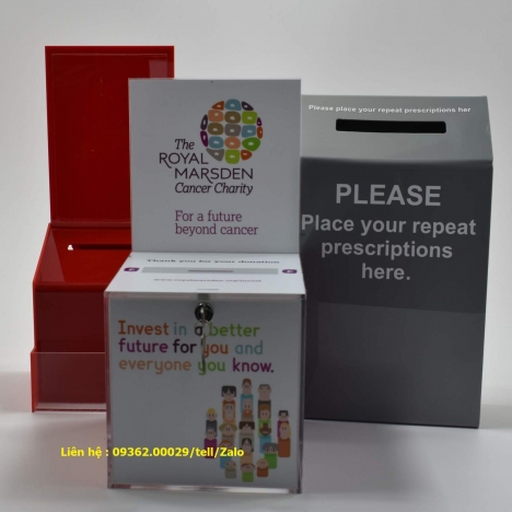 Hộp tipbox để đựng tiền lẻ - Nhận gia công cung cấp các hộp tip bõ theo yêu cầu