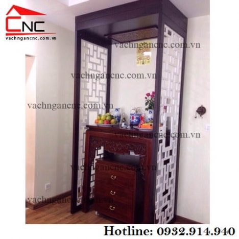 Quận Tân Phú làm mẫu vách ngăn phòng thờ cnc hoa văn