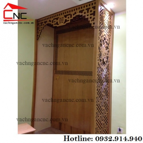 Quận Tân Phú làm mẫu vách ngăn phòng thờ cnc hoa văn
