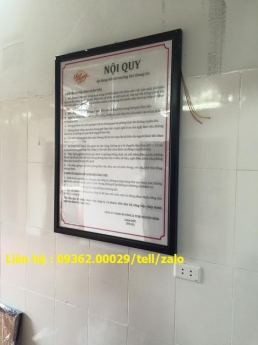 Nhân làm các biển nội quy, biển hướng dẫn theo yêu cầu