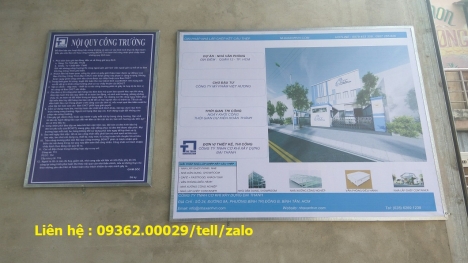 Nhân làm các biển nội quy, biển hướng dẫn theo yêu cầu