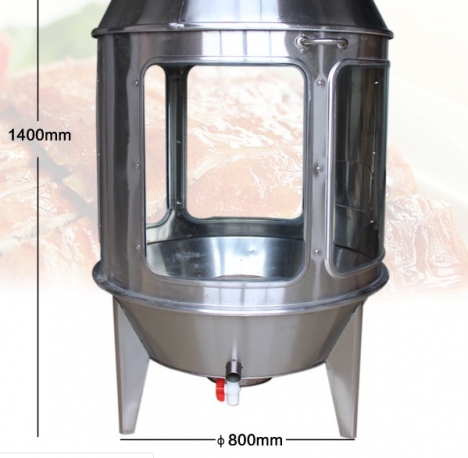 Lò quay gà vịt dùng kính 546
