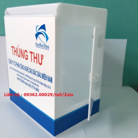 Hòm thư góp ý treo tường màu trắng sữa