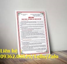 Nhân làm các biển nội quy, biển hướng dẫn theo yêu cầu