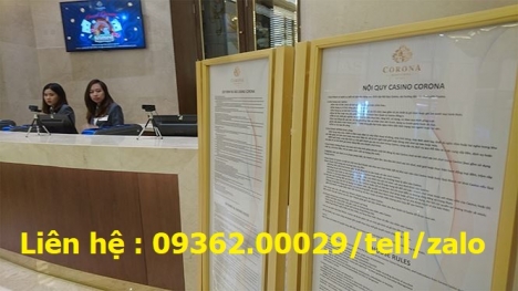 Nhân làm các biển nội quy, biển hướng dẫn theo yêu cầu