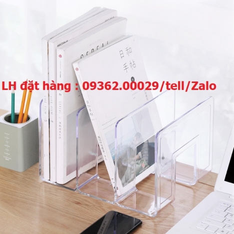 Sản phẩm kệ mica trưng bày sách báo, catalog, tài liệu