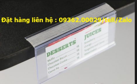 Bảng giá để thông tin hàng tại các siêu thị-Biển tên sản phẩm