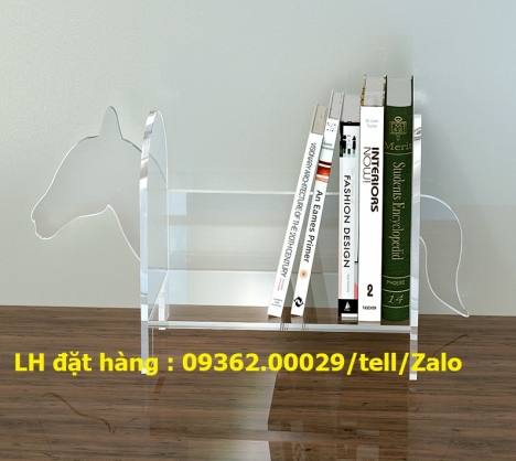 Sản phẩm kệ mica trưng bày sách báo, catalog, tài liệu