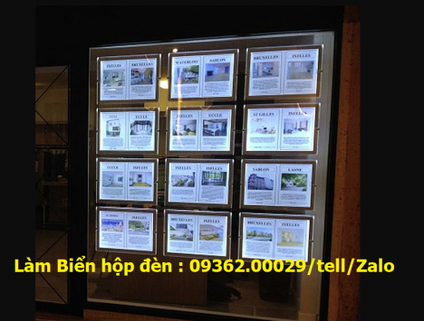 Một số mẫu biển hộp đèn siêu mỏng-Tranh đèn led gia công theo yêu cầu