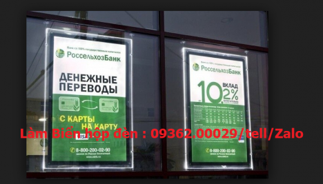 Một số mẫu biển hộp đèn siêu mỏng-Tranh đèn led gia công theo yêu cầu