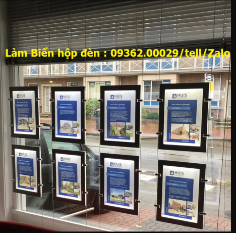 Một số mẫu biển hộp đèn siêu mỏng-Tranh đèn led gia công theo yêu cầu