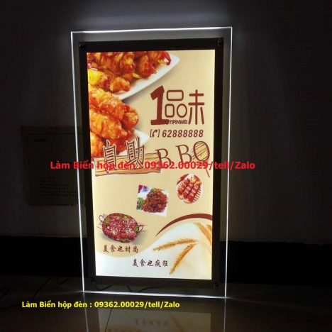 Một số mẫu biển hộp đèn siêu mỏng-Tranh đèn led gia công theo yêu cầu