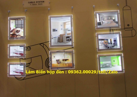 Một số mẫu biển hộp đèn siêu mỏng-Tranh đèn led gia công theo yêu cầu