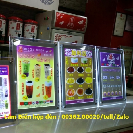 Một số mẫu biển hộp đèn siêu mỏng-Tranh đèn led gia công theo yêu cầu