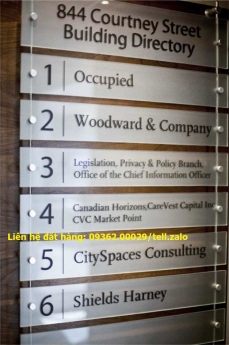 Các loại biển chỉ dẫn- CUng cấp các loại biển chỉ dẫn cho tòa nhà