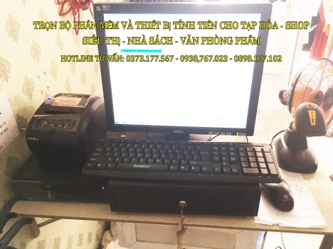 TRỌN BỘ MÁY TÍNH TIỀN CẢM ỨNG cho Shop Thời Trang Quần Áo tại Hà Nội