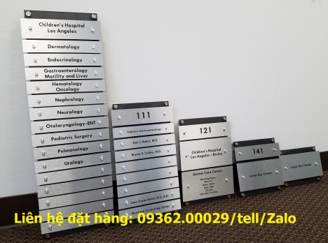 Các loại biển chỉ dẫn- CUng cấp các loại biển chỉ dẫn cho tòa nhà