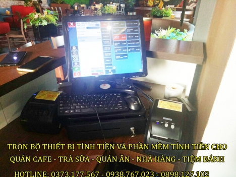 Máy tính tiền cảm ứng cho Quán Coffee - Trà chanh - Trà Sữa tại BẮC GIANG