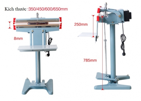 Máy hàn miệng túi dập chân PSF 350 1000
