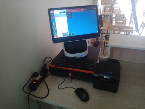 Lắp đặt máy tính tiền cho quán mỳ cay tại Kiên giang-Cần Thơ-Tp.HCM