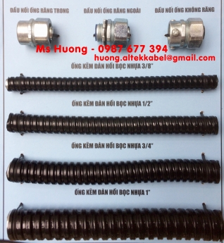 Ống Kẽm Đàn Hồi Bọc Nhựa Pvc - Đầu Nối Ống Kẽm Với Tủ Điện