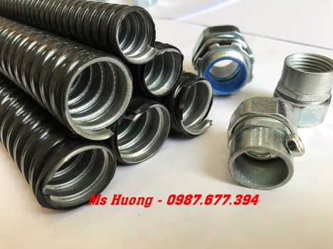 Ống Kẽm Đàn Hồi Bọc Nhựa Pvc - Đầu Nối Ống Kẽm Với Tủ Điện