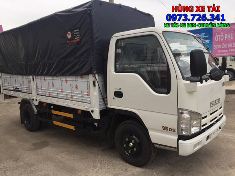 Xe tải ISUZU 3t49 thùng dài 4m4  hỗ trợ trả góp 85%.