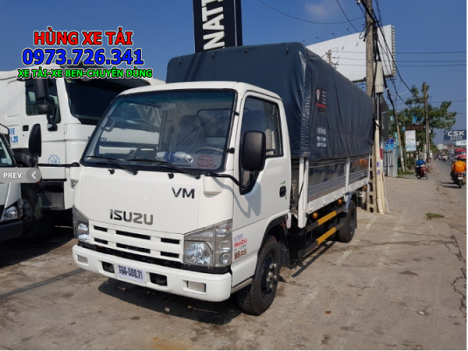 Xe tải ISUZU 3t49 thùng dài 4m4 hỗ trợ vay tối đa.