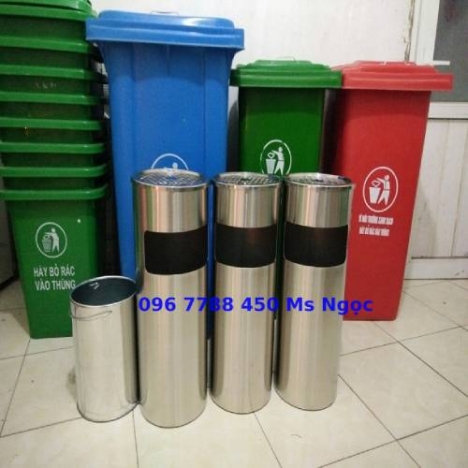 thùng rác inox các loại để khách sạn văn phòng