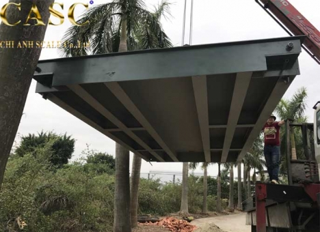 LẮP ĐẶT HỆ THỐNG CÂN XE TẢI 80 TẤN - Cân Chi Anh