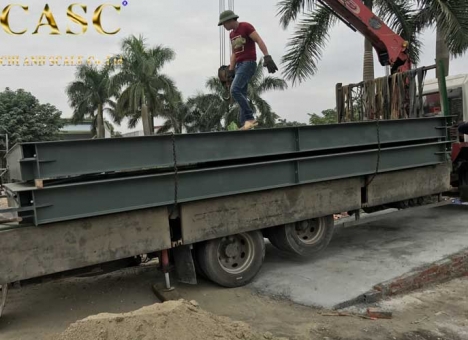 LẮP ĐẶT HỆ THỐNG CÂN XE TẢI 80 TẤN - Cân Chi Anh