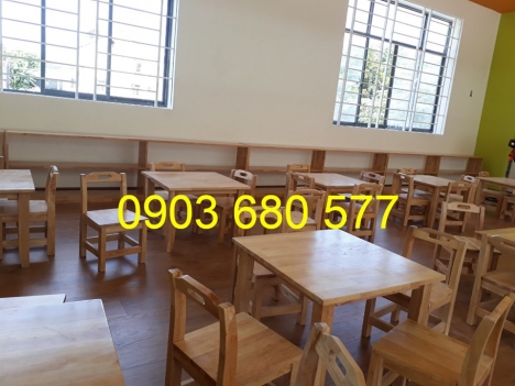 Bàn ghế gỗ mầm non giá cực RẺ