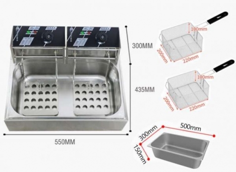 Bếp chiên đôi hàng công ty 1157
