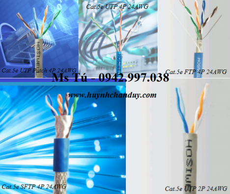 30015-BL - Cáp mạng Cat.5e chống nhiễu 2 lớp, hosiwell cable