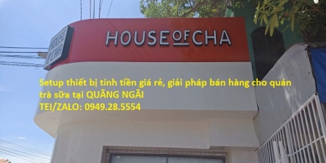 Tại Quảng Nam – lắp tận nơi full bộ máy cảm ứng tính tiền giá rẻ cho quán trà sữa