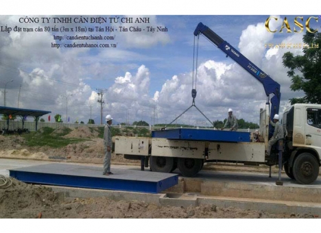 Trạm cân ô tô 80Tấn - Cân Chi Anh