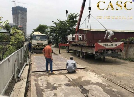 Dịch vụ di chuyển, lắp đặt trạm cân điện tử cũ 120 Tấn - Cân Chi Anh