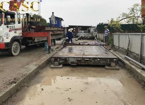 Dịch vụ di chuyển, lắp đặt trạm cân điện tử cũ 120 Tấn - Cân Chi Anh