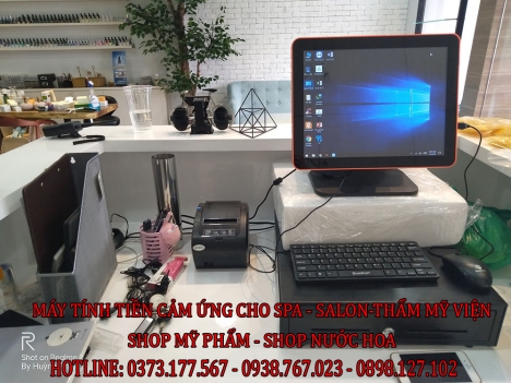 Máy Tính Tiền CẢM ỨNG 2 Màn Hình cho Quán Trà Chanh - Trà Sữa Tại TPHCM