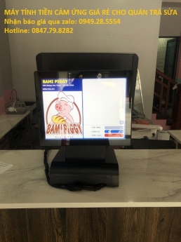 Setup tận nơi cho quán trà sữa tại HÀ NỘI trọn bộ máy cảm ứng tính tiền giá rẻ siêu hot 
