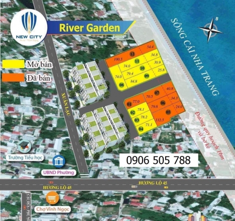DỰ ÁN RIVER GARDEN VEN SÔNG CÁI, VĨNH NGỌC, NHA TRANG, KHÁNH HÒA