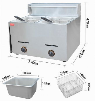 Bếp rán nướng dùng gas và điện 25