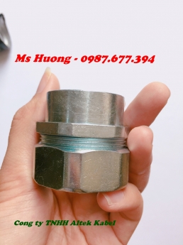 Ống ruột gà - Đầu nối ống ruột gà với ống thép trơn