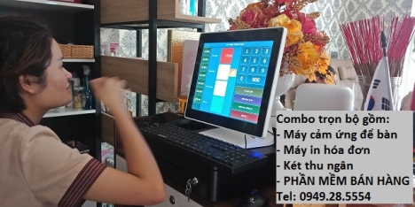 Full bộ thiết bị cảm ứng tính tiền cho tiệm Nail ở Đà Nẵng – Lắp tận nơi – giá thanh lý