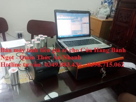 Lắp đặt tận nơi máy tính tiền giá rẻ cho Cửa Hàng Thức Ăn Nhanh tại Rạch Gía 