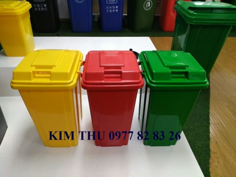 thùng rác 60 lít, thùng rác chim cánh cụt, thùng rác chuột túi, thùng rác hình thú